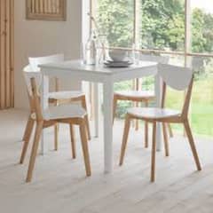 wooden dining table 4 chairs