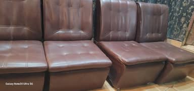 leather sofas almost new condition