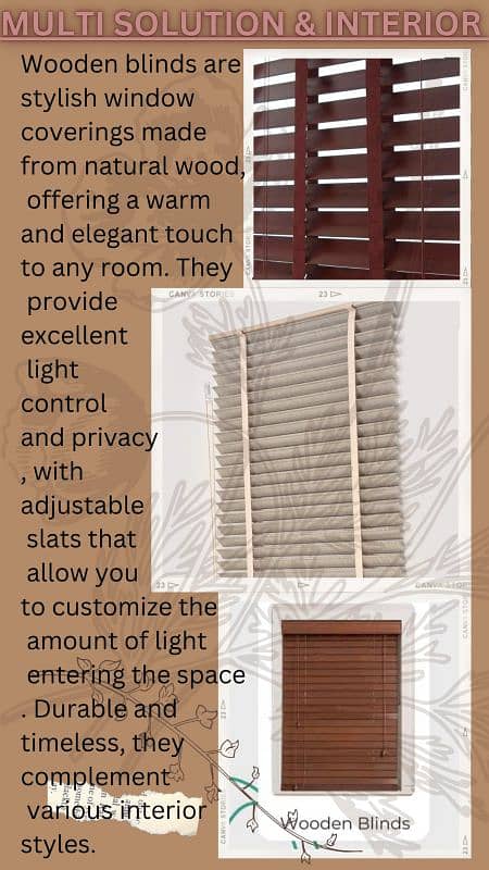 Window Blinds / Roller Blinds / Wooden Blinds / Venetian Blinds 2