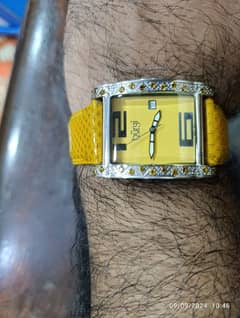 Original Burgi Yellow Watch American Brand Swiss Machine in 10000 only