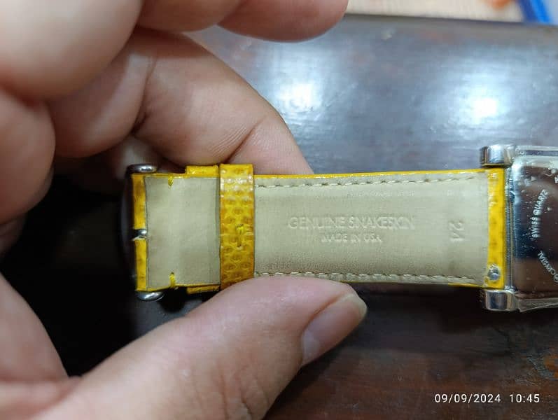 Original Burgi Yellow Watch American Brand Swiss Machine in 10000 only 15