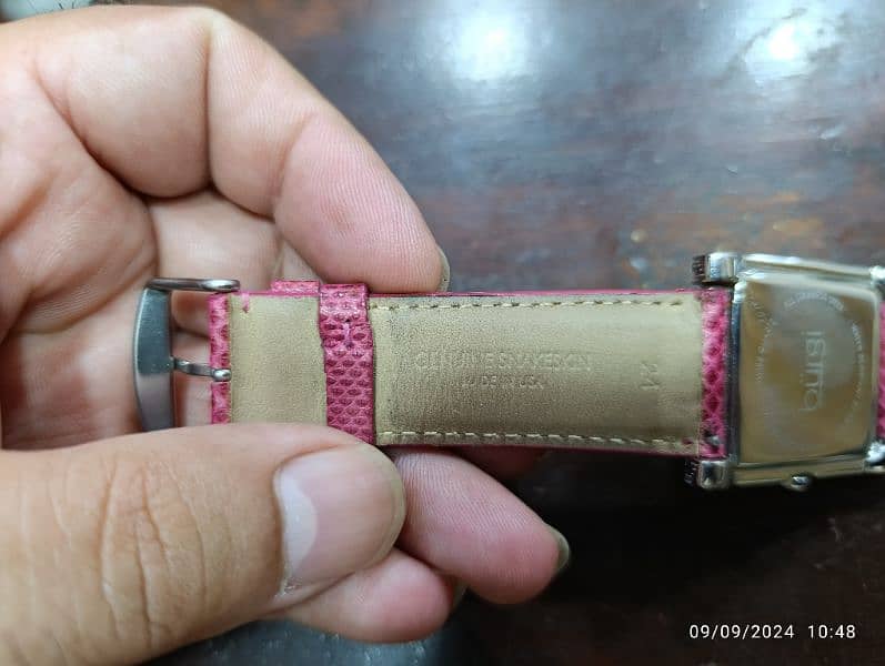 Original Burgi Pink Watch American Brand Swiss Machine in 10000 only 9