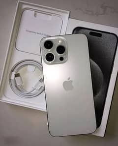 JV iphone 15 pro max 256GB Natural Titanium 10/10 100 BH with Box