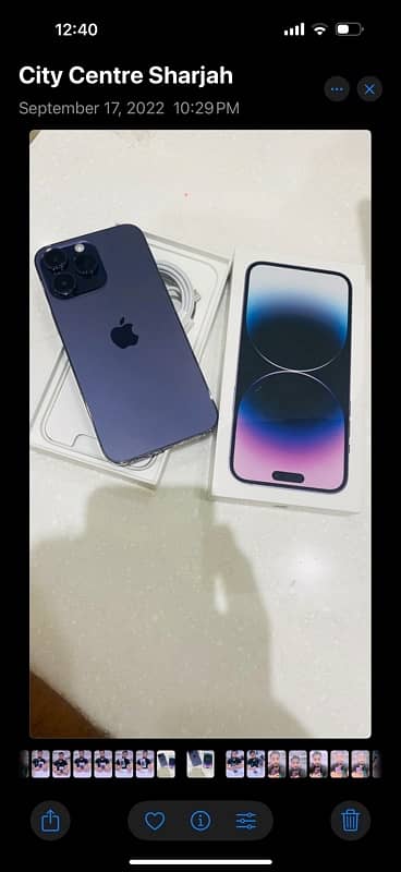 I phone 14 Pro max 256 Gb Color deep purple 0