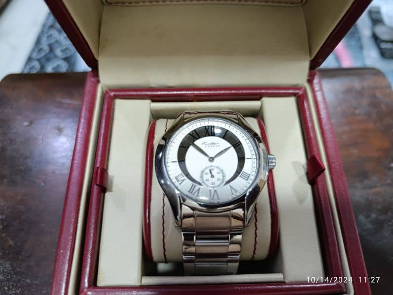 Original Kolber Stainless-steel Swiss Made Watch with box 50000 only 0