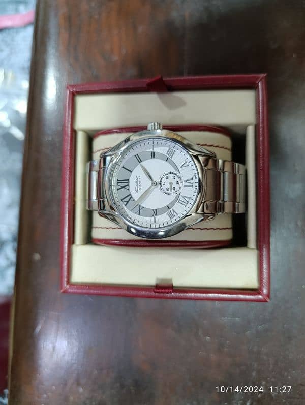 Original Kolber Stainless-steel Swiss Made Watch with box 50000 only 1