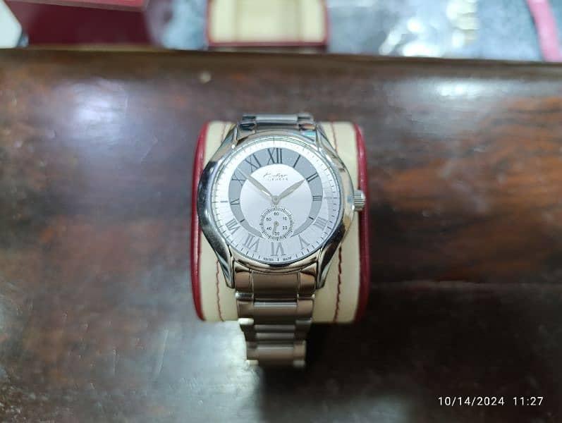 Original Kolber Stainless-steel Swiss Made Watch with box 50000 only 2