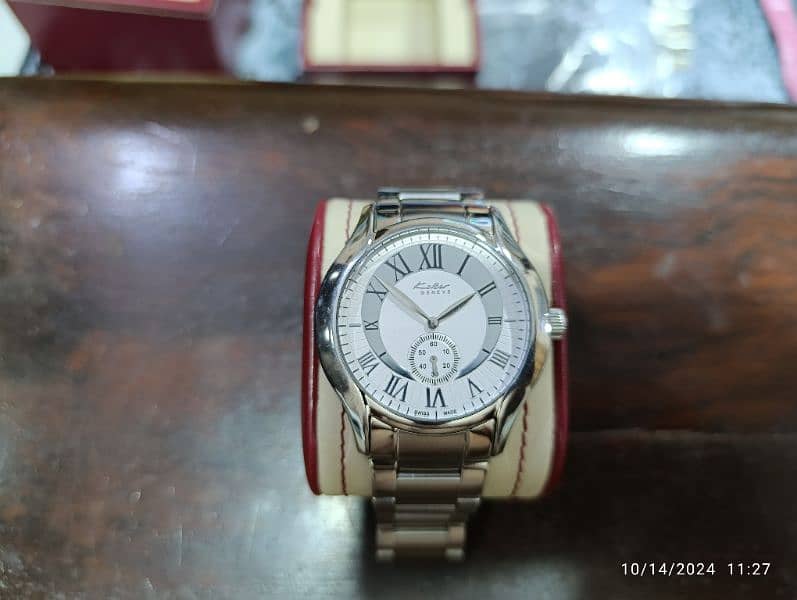 Original Kolber Stainless-steel Swiss Made Watch with box 50000 only 3