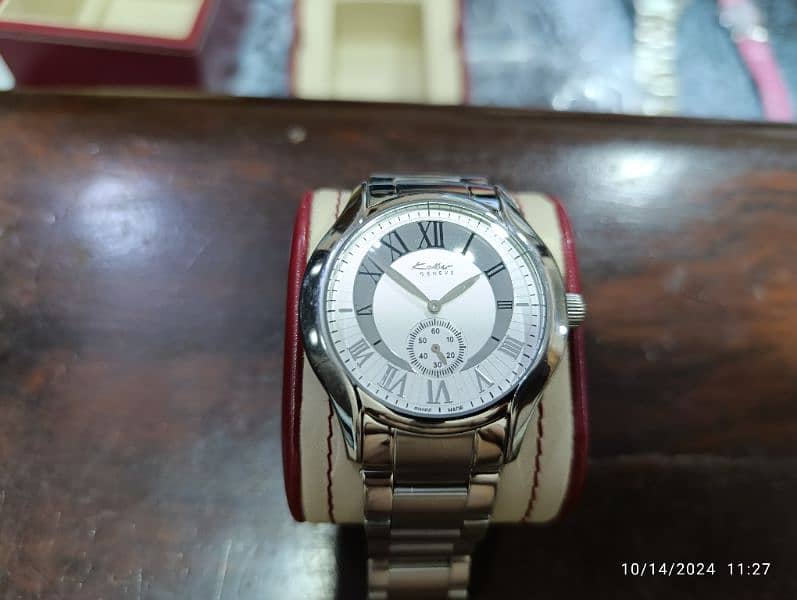 Original Kolber Stainless-steel Swiss Made Watch with box 50000 only 4