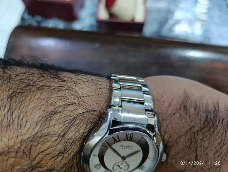 Original Kolber Stainless-steel Swiss Made Watch with box 50000 only 9