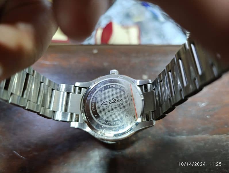 Original Kolber Stainless-steel Swiss Made Watch with box 50000 only 18