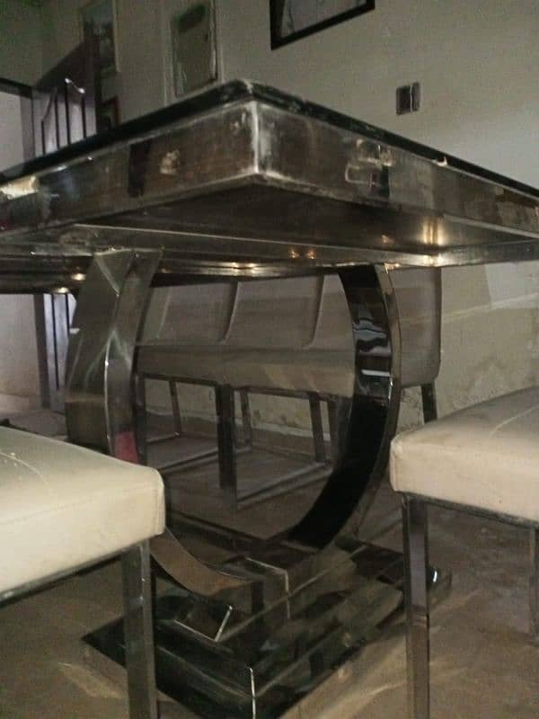 beautiful black glass dining table 4