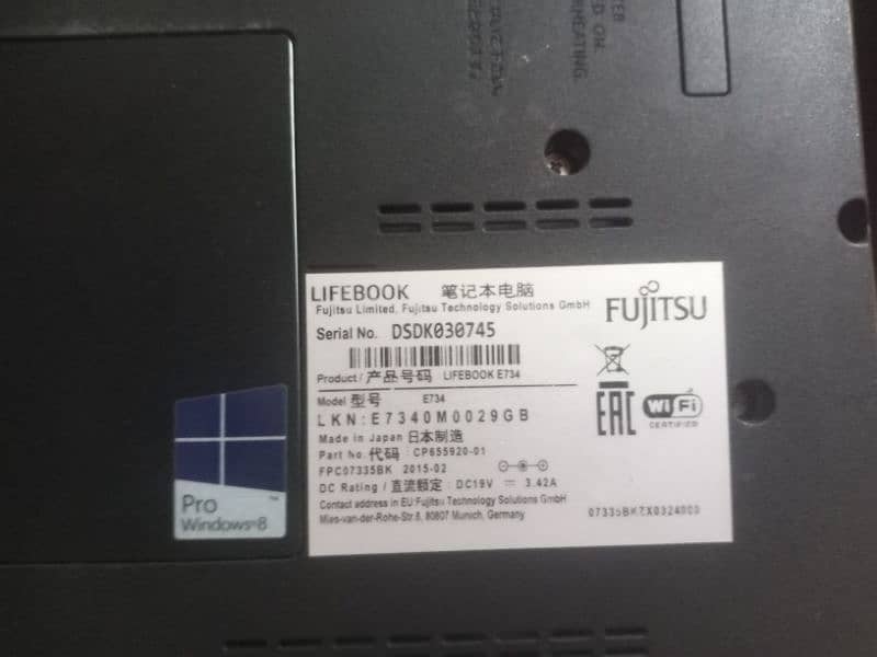 Fujitsu i5 4 generation condition 9.5/10 4