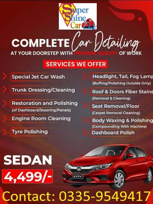 super car shine detailing service 0