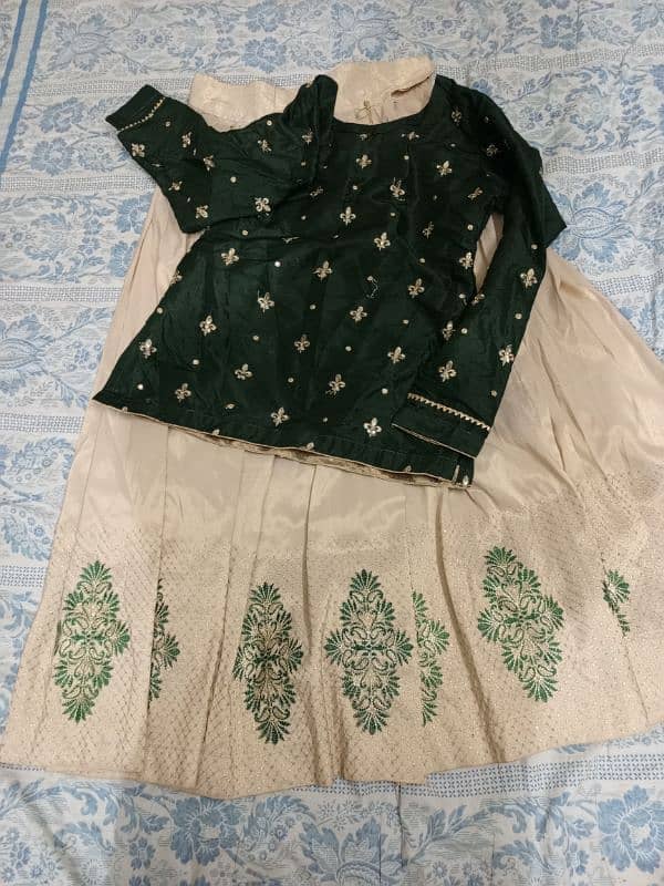 lehenga and velvet kurti 2