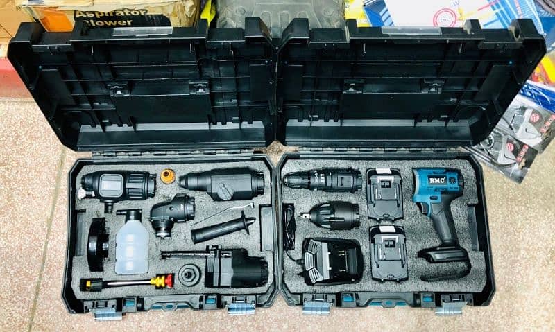 6 in 1 cordless drill machine with 2 Heavy duty batteries 7