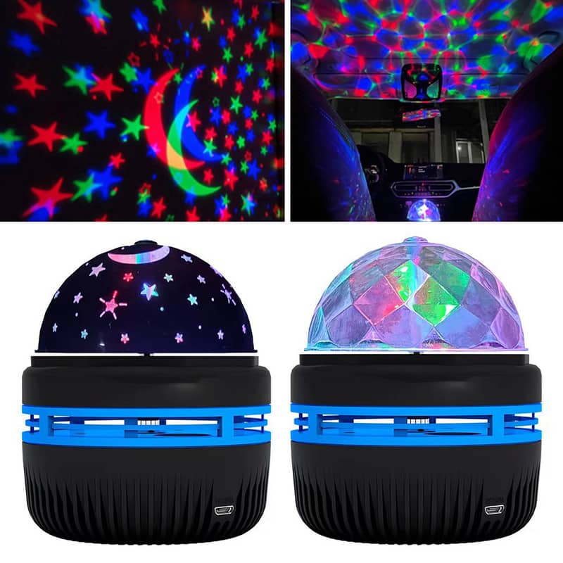 Colorful Starry Sky Projector Rotating Magic Ball Night Ligh RGB  Lamp 1