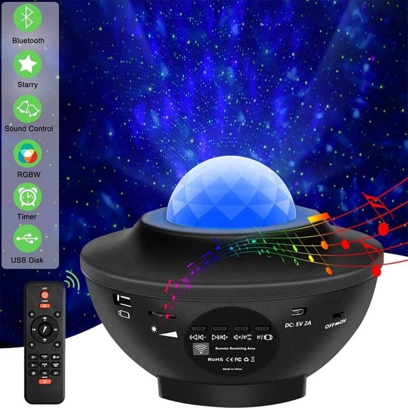 Colorful Starry Sky Projector Rotating Magic Ball Night Ligh RGB  Lamp 8