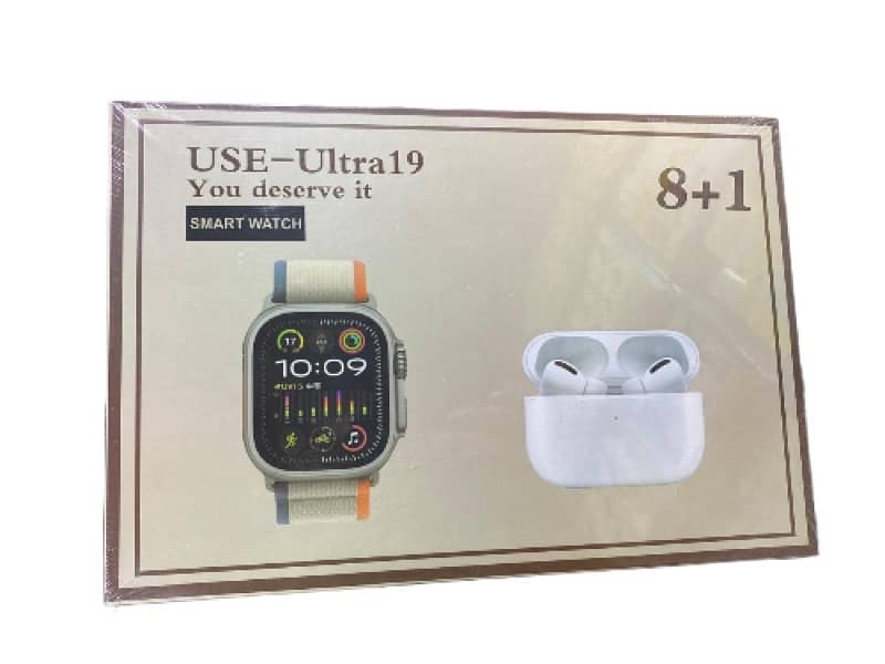 ultra 19 smart watch with earbuds /03250410493 1