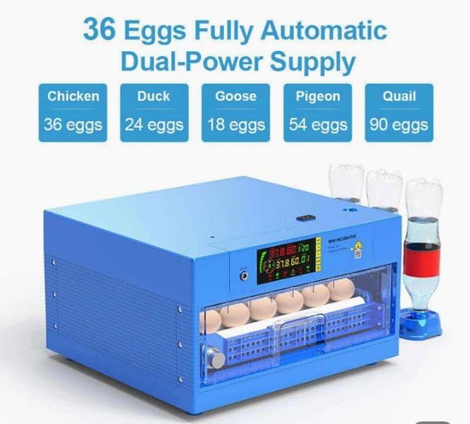 36 Eggs AC/DC Full Automatic Intelligence Imported Incubator 4