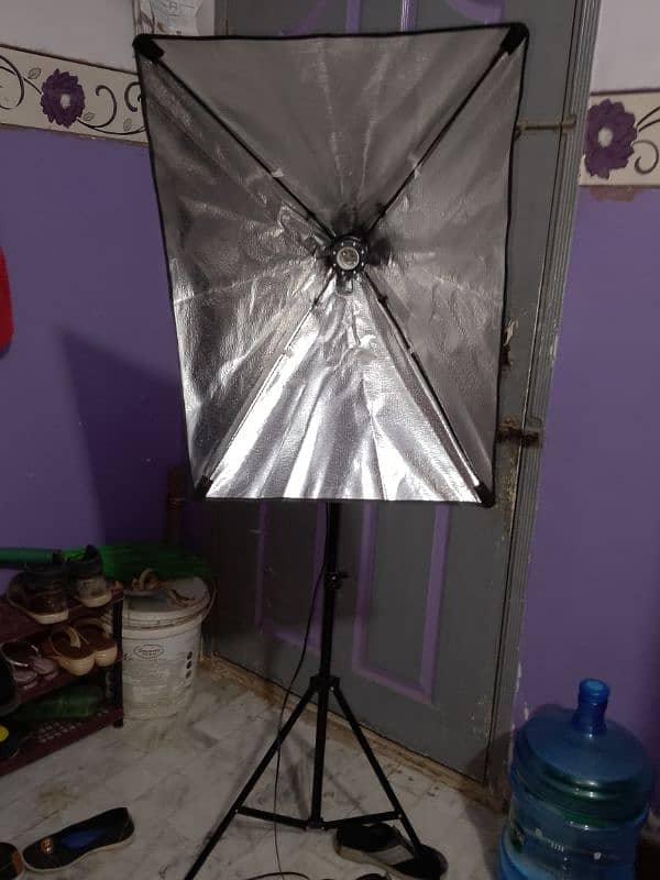 soft box in YouTube setup 4