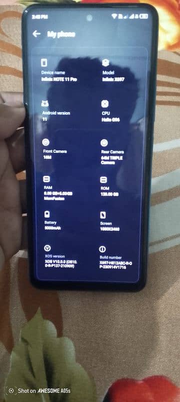 Infinix note 11 pro just like new 10/9 condition 6