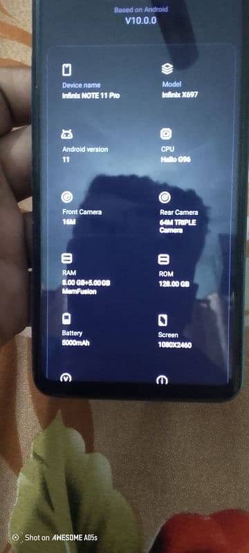 Infinix note 11 pro just like new 10/9 condition 7