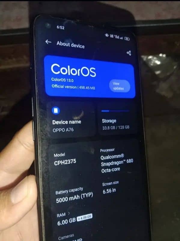 Oppo a76 6 128gb urgent sale cash need 1