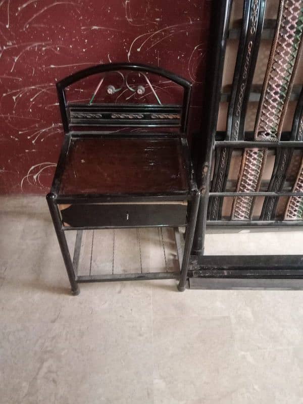 IRON BED WITHOUT MATTRESS ( GOOD CONDITION) 19