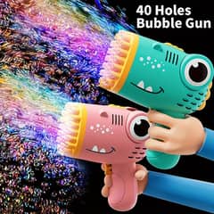 Bubble Maker 40 Holes Toddlers Kids Handheld Automatic Bubble Machine