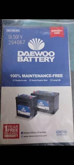 Daewoo dry battery ,35 ampere