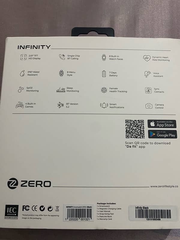 zero infinity smart watch whatsapp number 03365020446 3