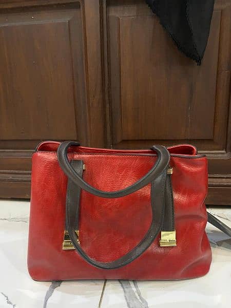 Red Color Handbag 1