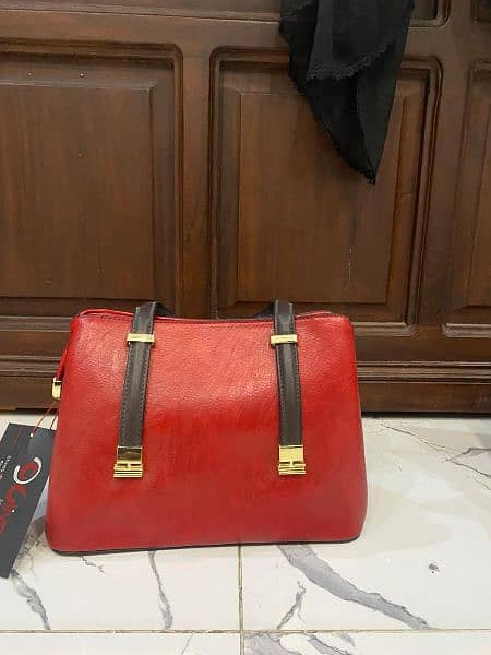 Red Color Handbag 2