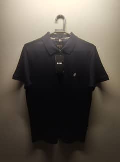 Original Boss - Men's casual navy cotton Polo shirt (branded)