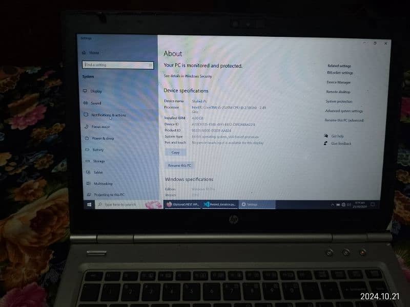 HP Elitebook 8460p laptop for sale 4