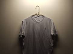 Fitted - Men's casual grey cotton t-shirt