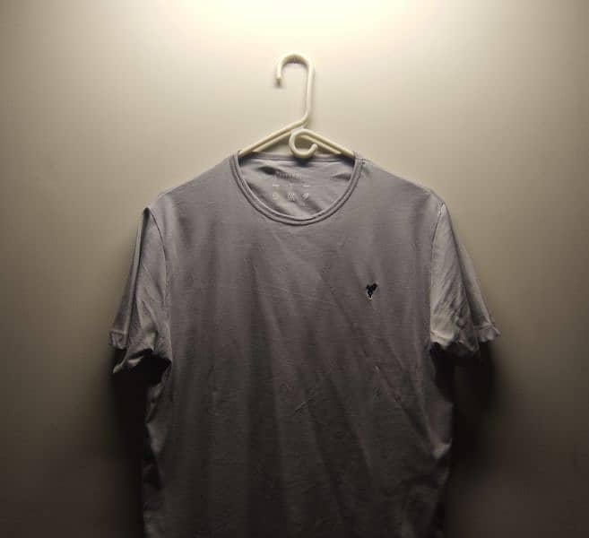 Fitted - Men's casual grey cotton t-shirt 1