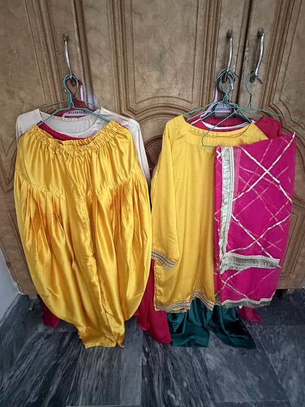 Silk Punjabi Patiyala shalwar suit 01 pc, 02 pc / 03 pc 1