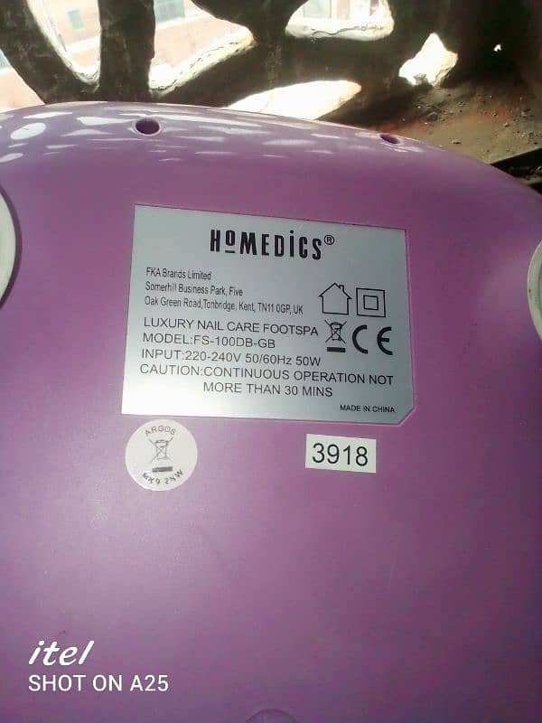 Homedics foot bath massager 2