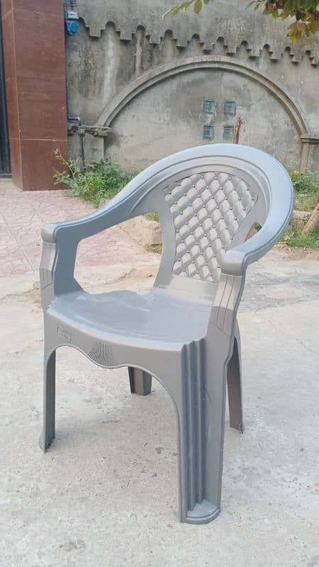 Full Plastic chair with armrest 5