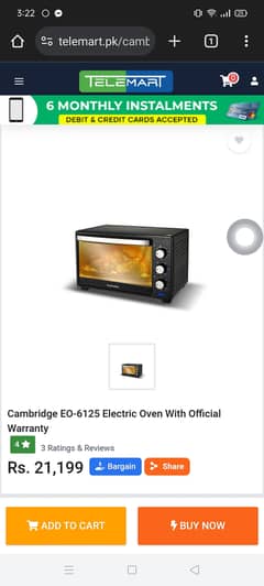 Microwave baking oven