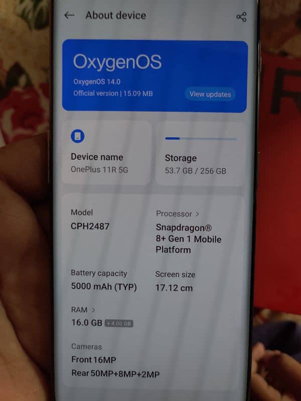 one plus 11R official PTA approved 16gb 256gb 5