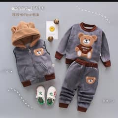 Children'S Clothing 2024 New Korean Version Cartoon Plush Bear