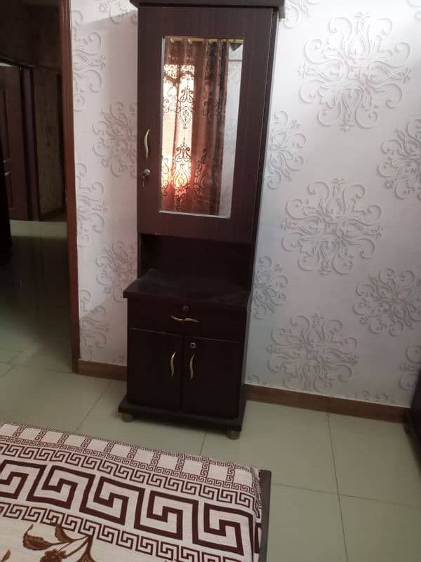 wooden  bed with dressing table 1