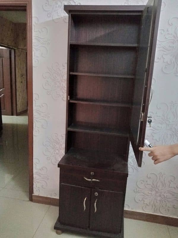 wooden  bed with dressing table 2