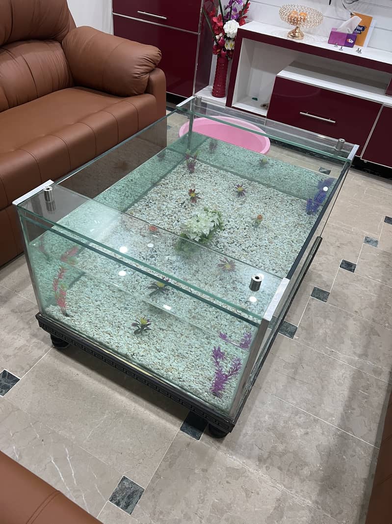 Fishing aquarium table +coffee table 9