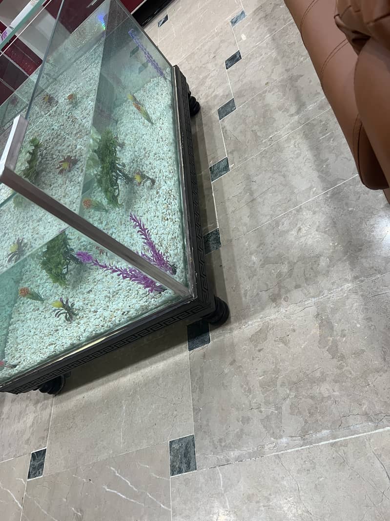 Fishing aquarium table +coffee table 10