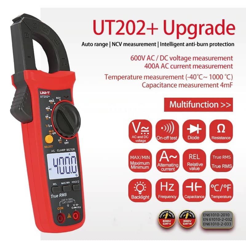 UNI-T UT202+ Digital Clamp Meter in Pakistan 0