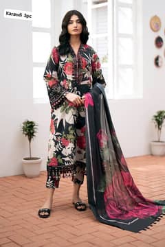 *DIGITAL PRINT KHADDAR 3PC*  =>